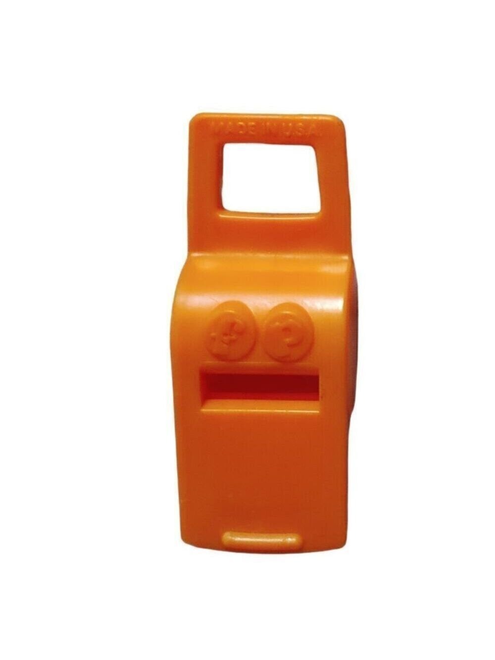 Vintage Fisher Price Orange Whistle Made in USA 1970 W/logo Classic preschool